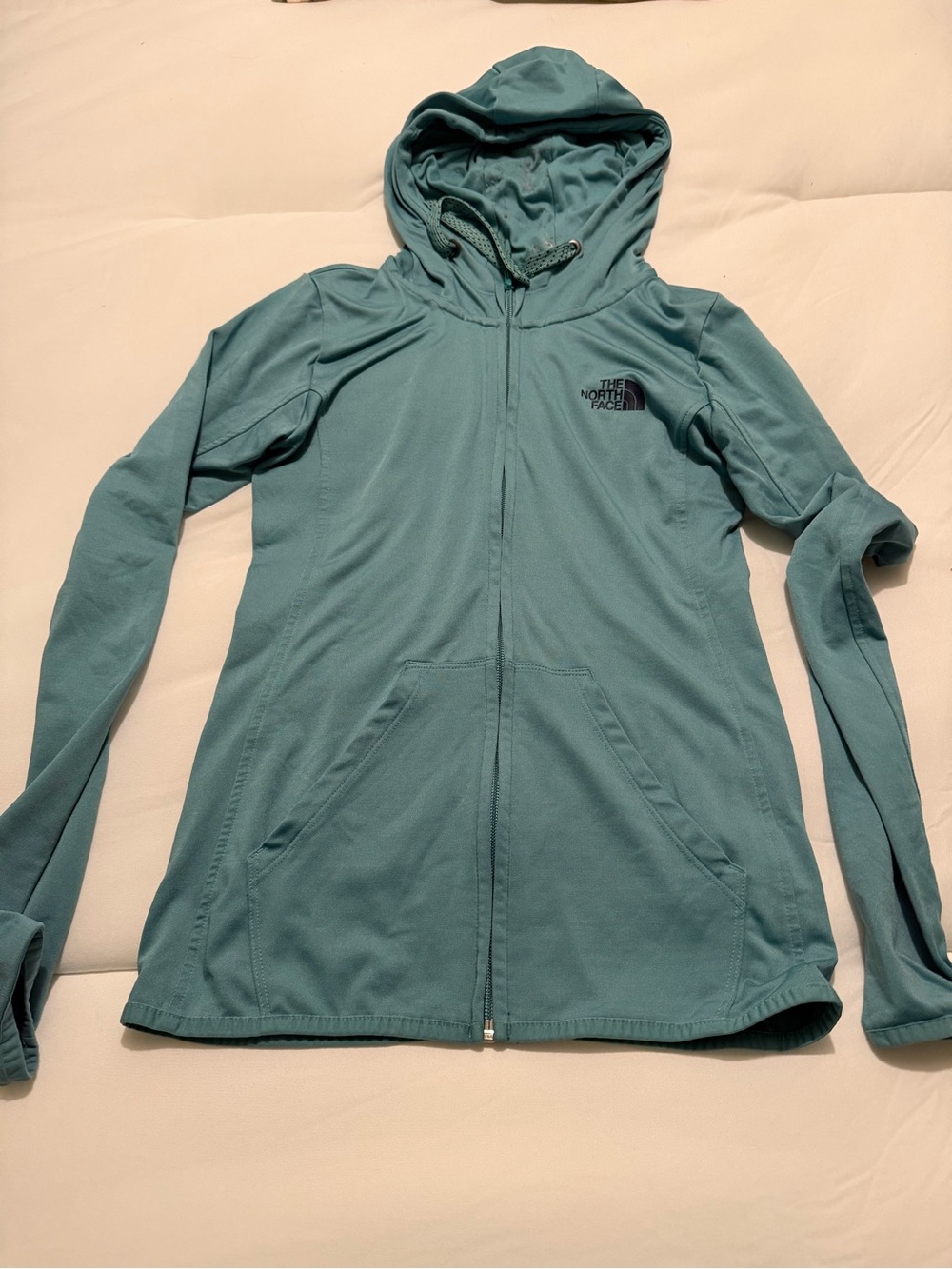 The North Face Teal Full-Zip Hooded Jacket
